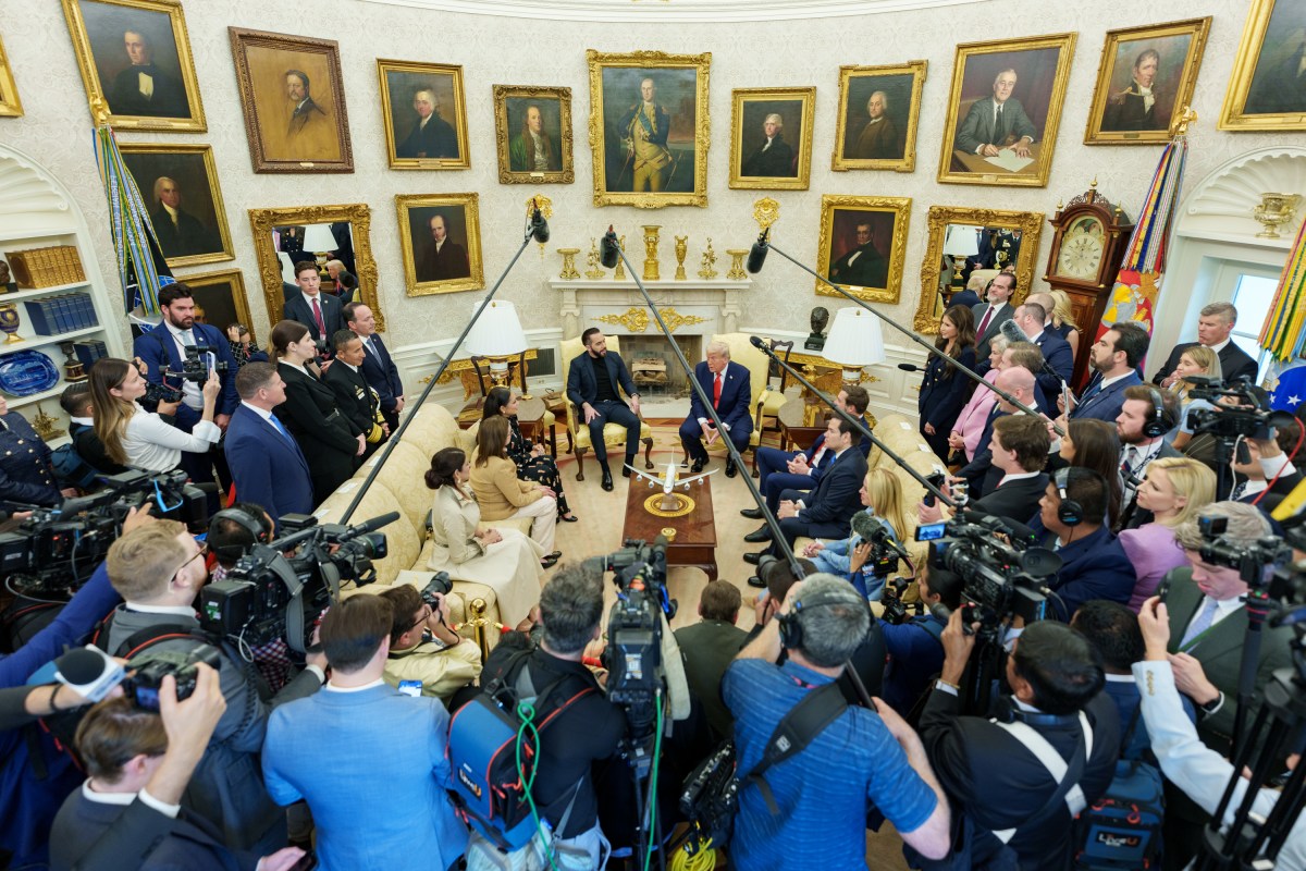 President Donald Trump hosts a bilateral meeting with President Nayib Bukele of El Salvador, Monday, April 14, 2025, in the Oval Office. (Official White House Photo by Abe McNatt)