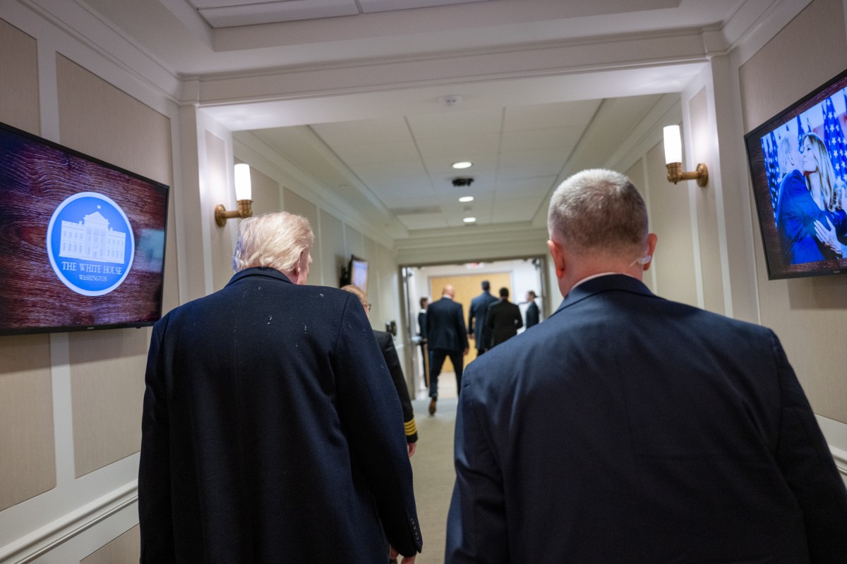 President Donald Trump visits Walter Reed National Military Medical Center in Bethesda, Maryland, Friday, April 11, 2025, for his annual physical. (Official White House Photo by Molly Riley)