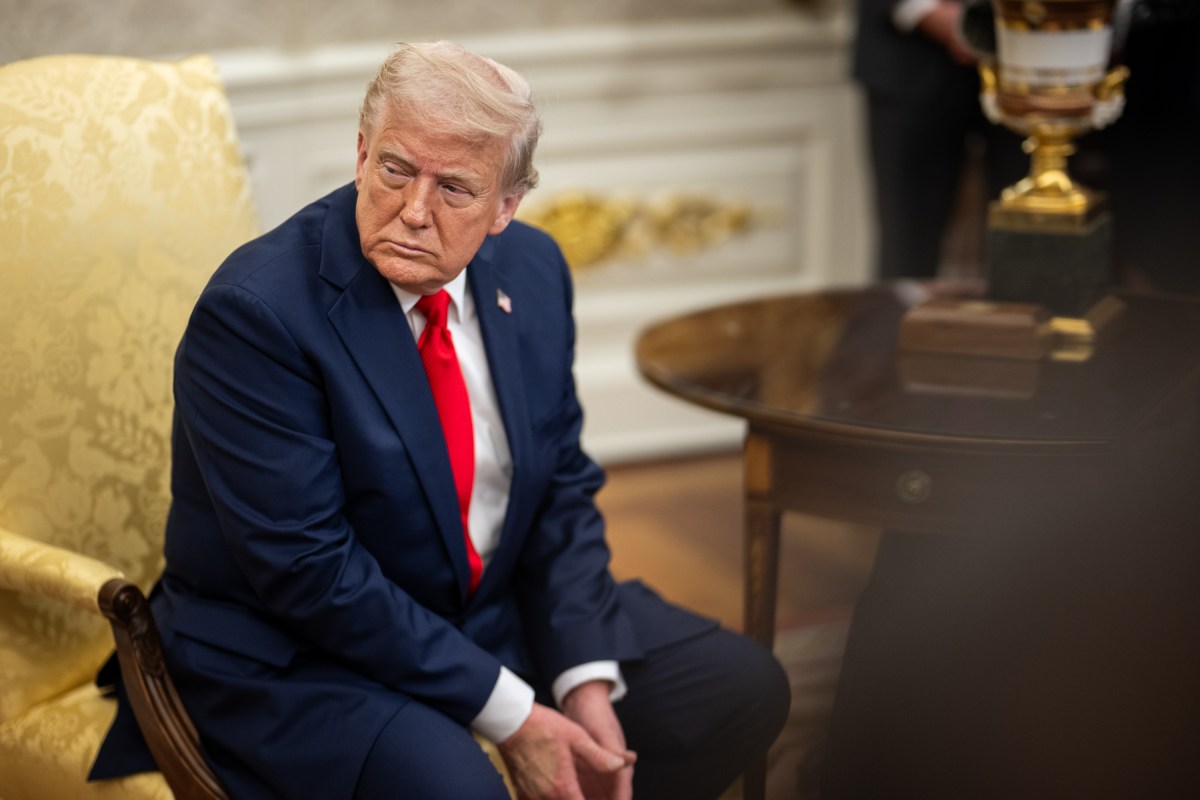 President Donald Trump hosts a bilateral meeting with President Nayib Bukele of El Salvador, Monday, April 14, 2025, in the Oval Office. (Official White House Photo by Daniel Torok)