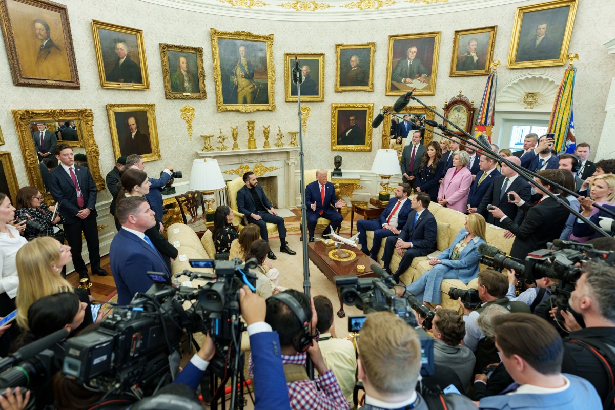 President Donald Trump hosts a bilateral meeting with President Nayib Bukele of El Salvador, Monday, April 14, 2025, in the Oval Office. (Official White House Photo by Abe McNatt)