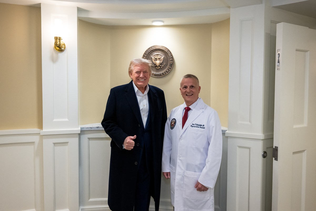 President Donald Trump visits Walter Reed National Military Medical Center in Bethesda, Maryland, Friday, April 11, 2025, for his annual physical. (Official White House Photo by Molly Riley)