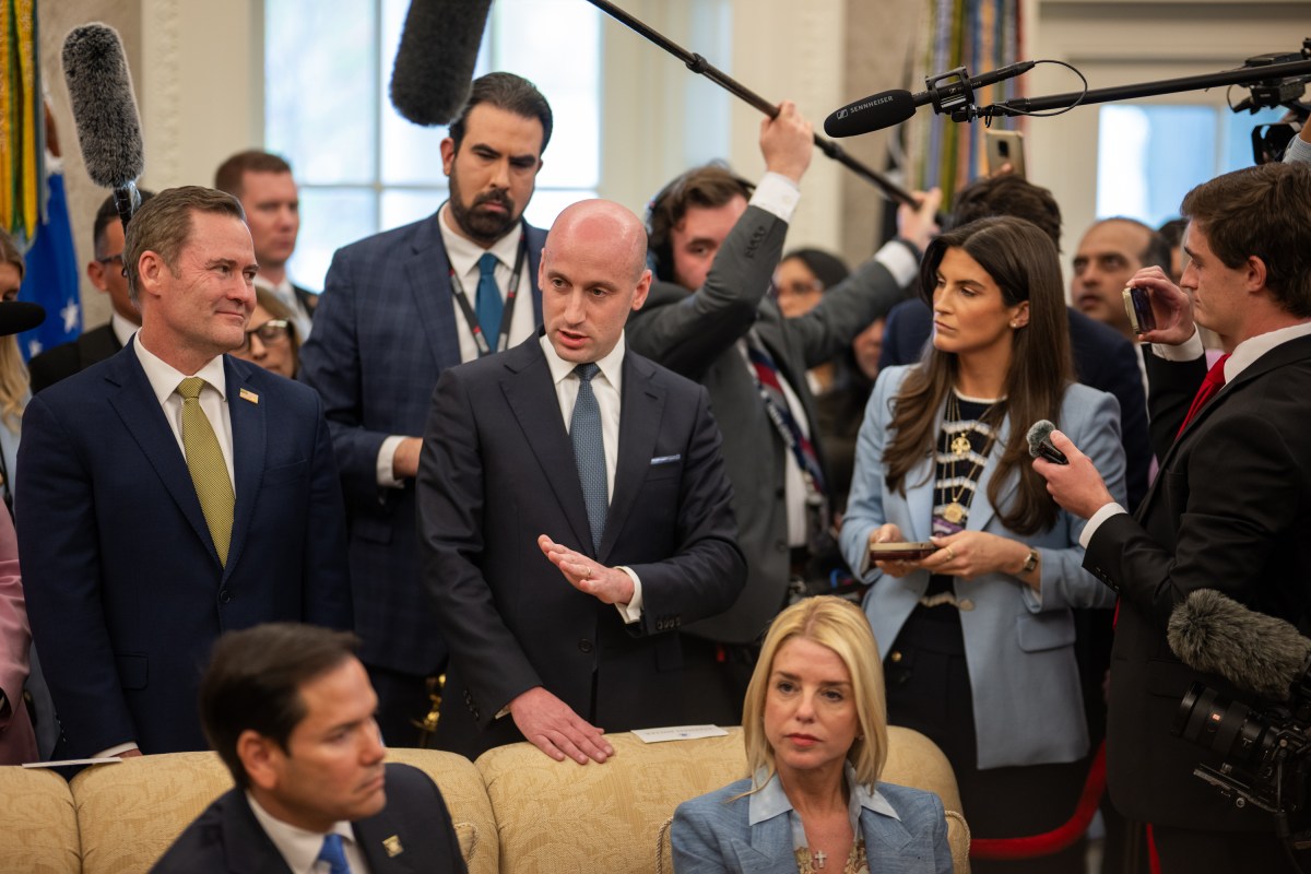 President Donald Trump hosts a bilateral meeting with President Nayib Bukele of El Salvador, Monday, April 14, 2025, in the Oval Office. (Official White House Photo by Daniel Torok)