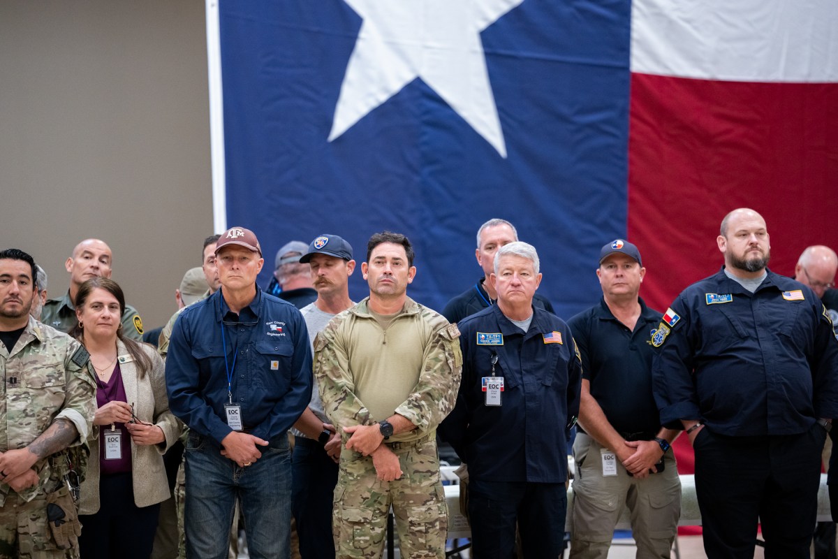 President Donald Trump and First Lady Melania Trump visit the areas impacted by recent deadly flooding, Friday, July 11, 2025, in Kerrville, Texas. (Official White House Photo by Andrea Hanks)