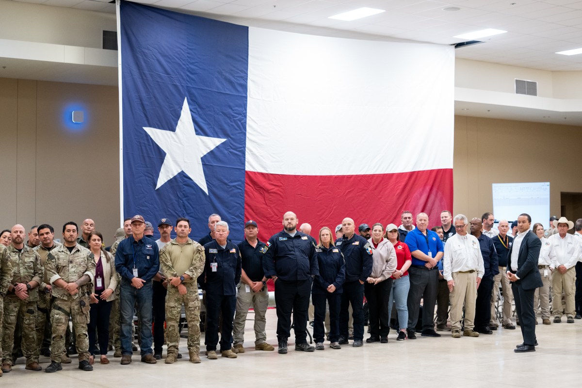 President Donald Trump and First Lady Melania Trump visit the areas impacted by recent deadly flooding, Friday, July 11, 2025, in Kerrville, Texas. (Official White House Photo by Andrea Hanks)