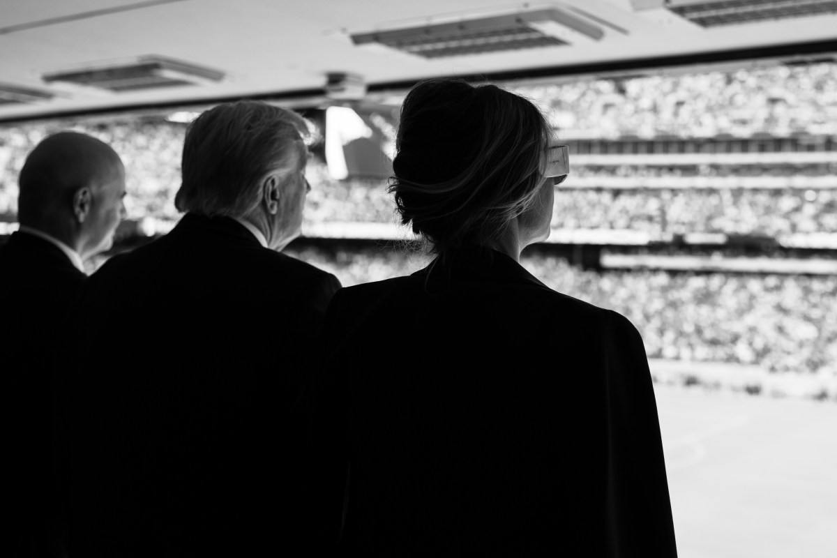 President Donald Trump and First Lady Melania Trump attend the FIFA World Cup Final soccer match between Chelsea Football Club and Paris Saint-Germain, Sunday, July 13, 2025, at MetLife Stadium in East Rutherford, New Jersey. (Official White House Photo by Andrea Hanks)