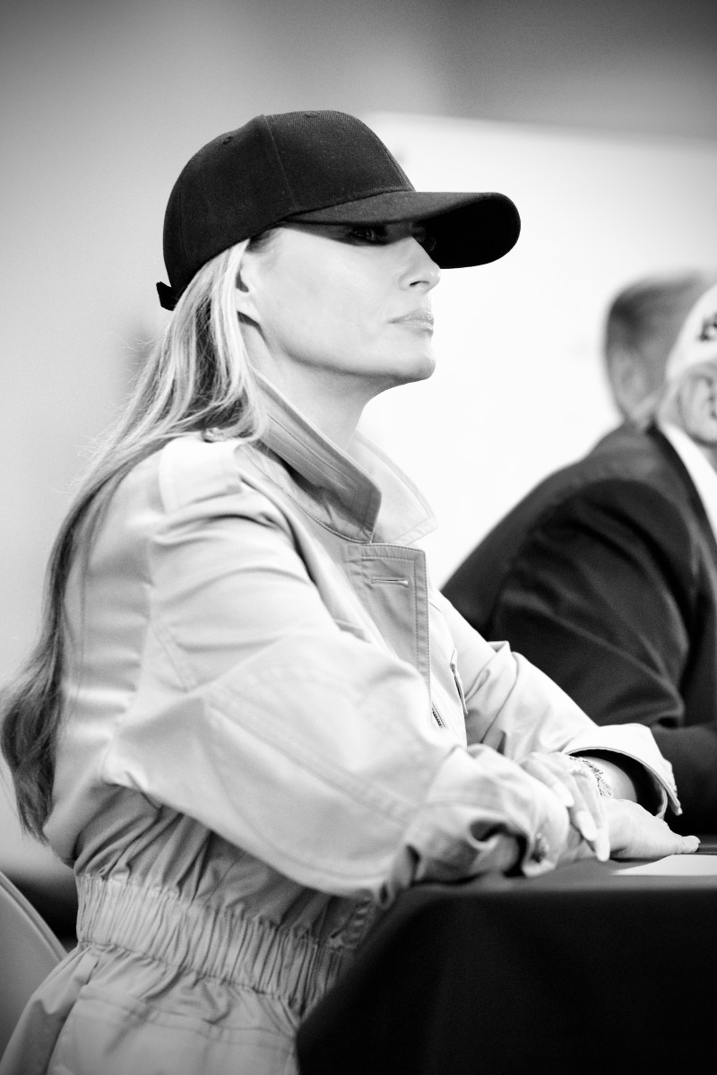 President Donald Trump and First Lady Melania Trump attend a community stakeholders roundtable at the Disaster District Emergency Operations Center in Kerrville, Texas to discuss impact and recovery efforts from recent flooding, Friday, July 11, 2025. (Official White House Photo by Daniel Torok)