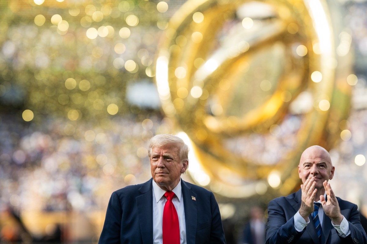President Donald Trump and First Lady Melania Trump attend the FIFA World Cup Final soccer match between Chelsea Football Club and Paris Saint-Germain, Sunday, July 13, 2025, at MetLife Stadium in East Rutherford, New Jersey. (Official White House Photo by Daniel Torok)