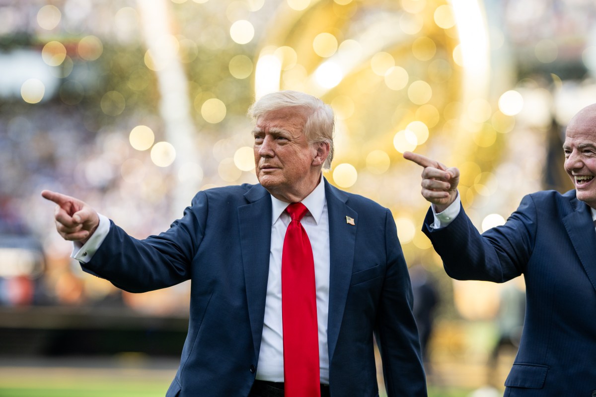 President Donald Trump and First Lady Melania Trump attend the FIFA World Cup Final soccer match between Chelsea Football Club and Paris Saint-Germain, Sunday, July 13, 2025, at MetLife Stadium in East Rutherford, New Jersey. (Official White House Photo by Daniel Torok)