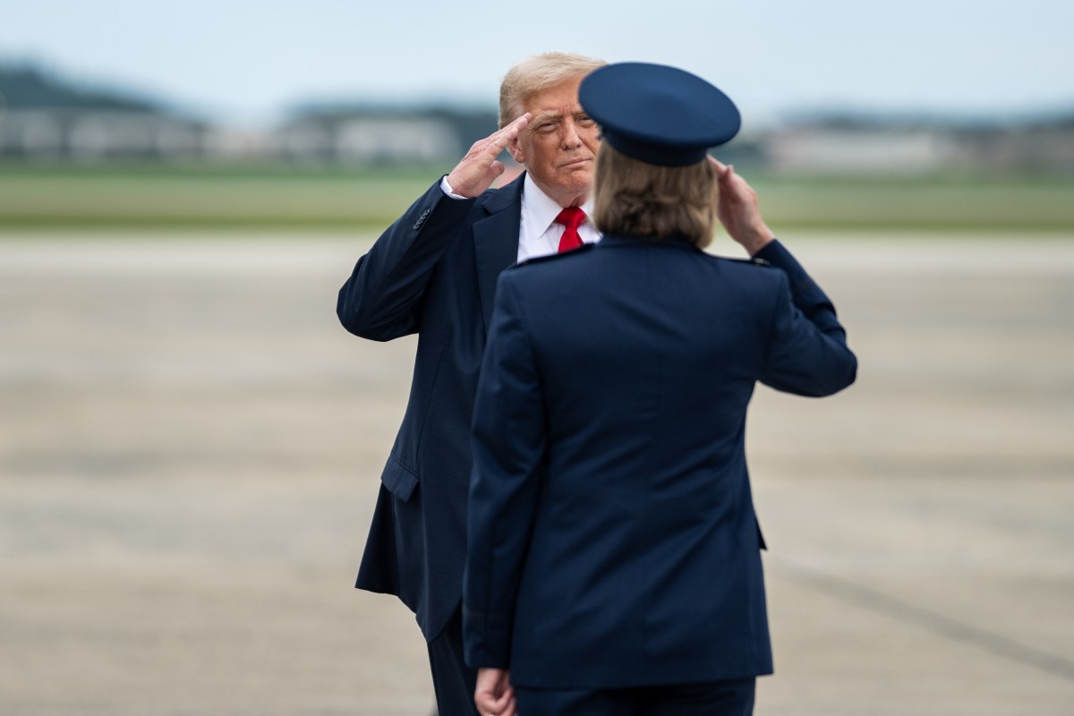 President Donald Trump boards Marine One at Joint Base Andrews, Maryland on Sunday, July 13, 2025, en route the White House. (Official White House Photo by Daniel Torok)