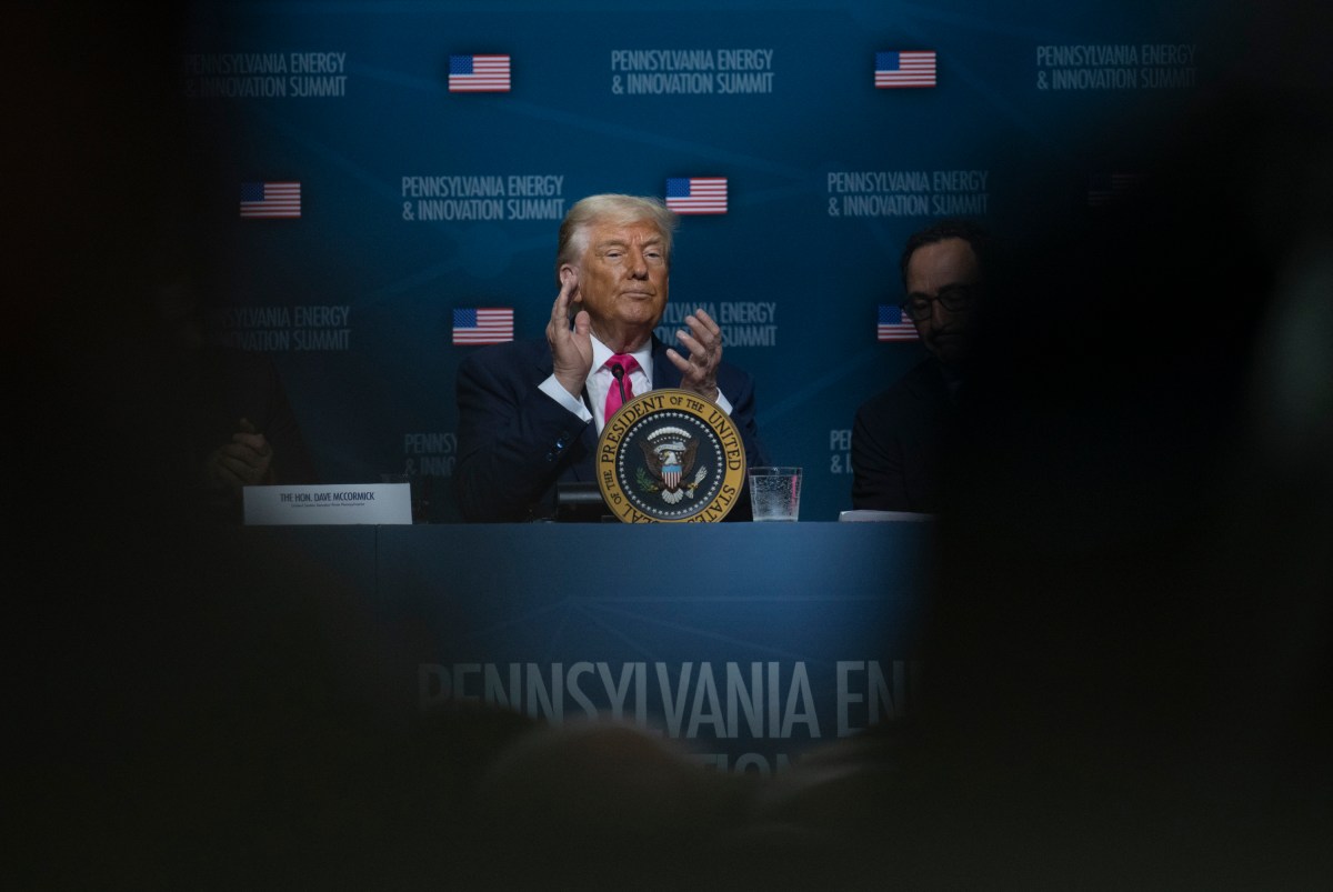 President Donald Trump participates in the Inaugural Pennsylvania Energy and Innovation Summit at Cohon University Center at Carnegie Mellon University, Tuesday, July 15, 2025, in Pittsburgh, Pennsylvania.  (Official White House Photo by Molly Riley)