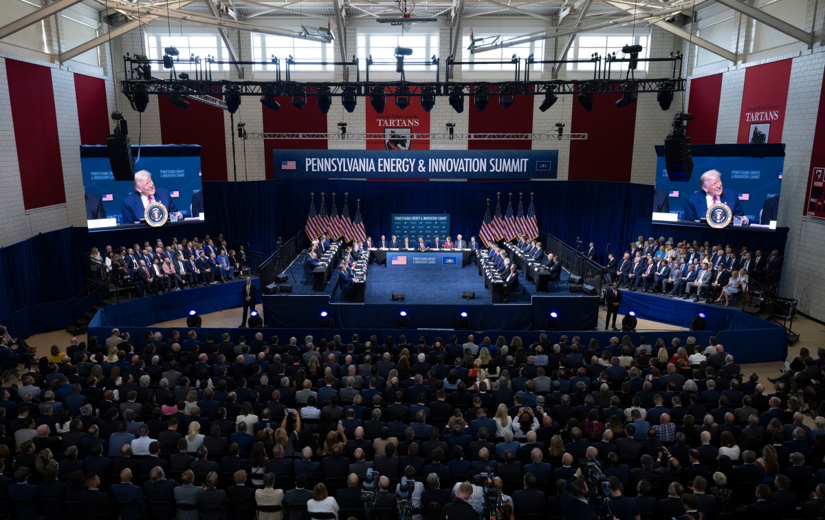 President Donald Trump participates in the Inaugural Pennsylvania Energy and Innovation Summit at Cohon University Center at Carnegie Mellon University, Tuesday, July 15, 2025, in Pittsburgh, Pennsylvania.  (Official White House Photo by Molly Riley)