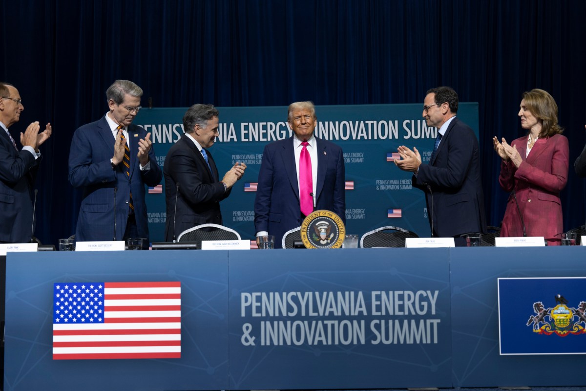 President Donald Trump participates in the Inaugural Pennsylvania Energy and Innovation Summit at Cohon University Center at Carnegie Mellon University, Tuesday, July 15, 2025, in Pittsburgh, Pennsylvania.  (Official White House Photo by Molly Riley)