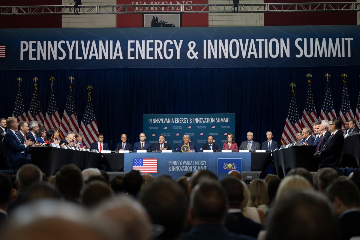 President Donald Trump participates in the Inaugural Pennsylvania Energy and Innovation Summit at Cohon University Center at Carnegie Mellon University, Tuesday, July 15, 2025, in Pittsburgh, Pennsylvania.  (Official White House Photo by Molly Riley)