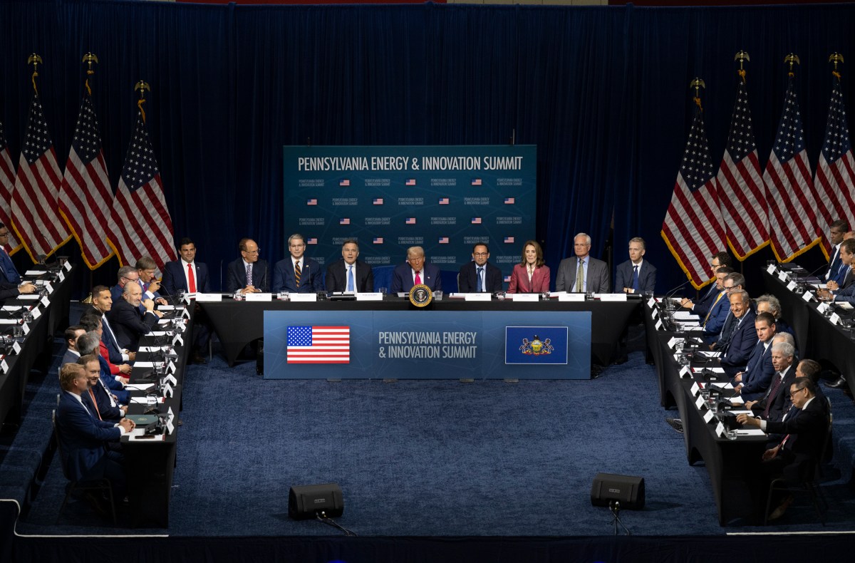 President Donald Trump participates in the Inaugural Pennsylvania Energy and Innovation Summit at Cohon University Center at Carnegie Mellon University, Tuesday, July 15, 2025, in Pittsburgh, Pennsylvania.  (Official White House Photo by Molly Riley)