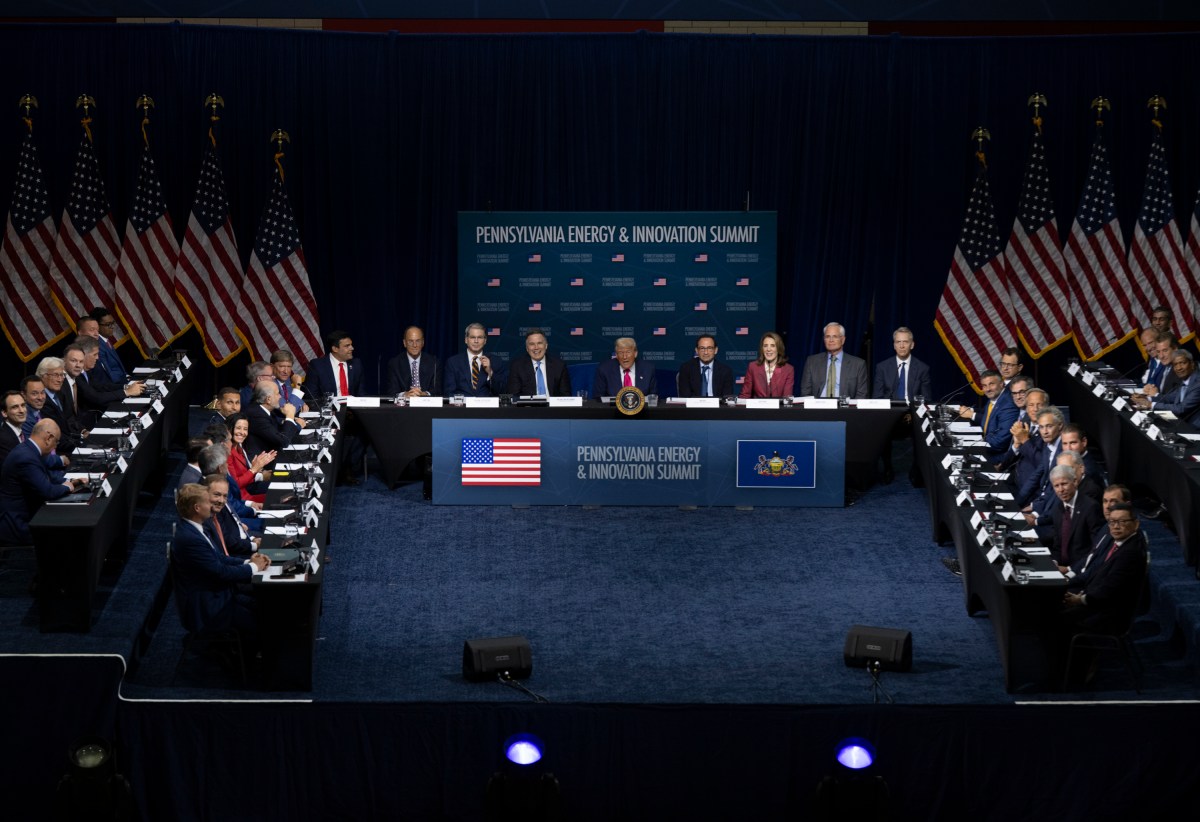 President Donald Trump participates in the Inaugural Pennsylvania Energy and Innovation Summit at Cohon University Center at Carnegie Mellon University, Tuesday, July 15, 2025, in Pittsburgh, Pennsylvania.  (Official White House Photo by Molly Riley)
