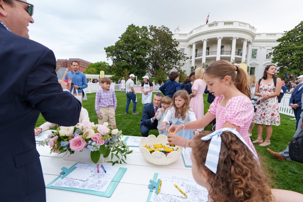 Guests participate in activities at the annual White House Easter Egg Roll, Monday, April 21, 2025, on the South Lawn of the White House. (Official White House Photo by Abe McNatt)