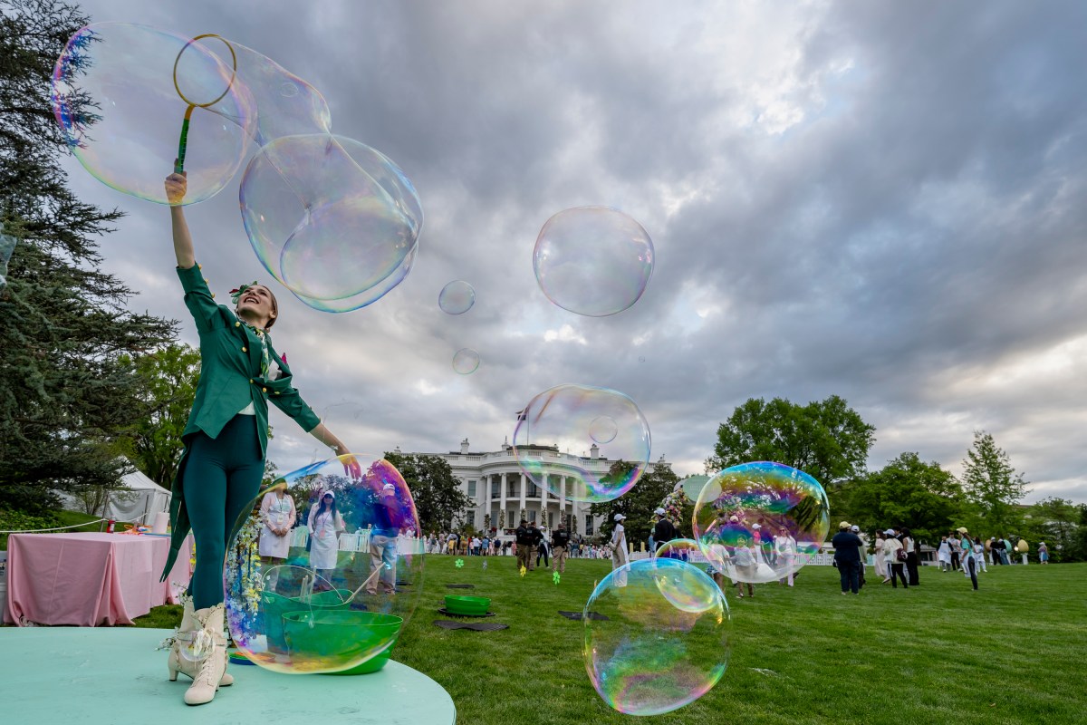 Guests participate in activities at the annual White House Easter Egg Roll, Monday, April 21, 2025, on the South Lawn of the White House.(Official White House Photo by Carlos Fyfe)