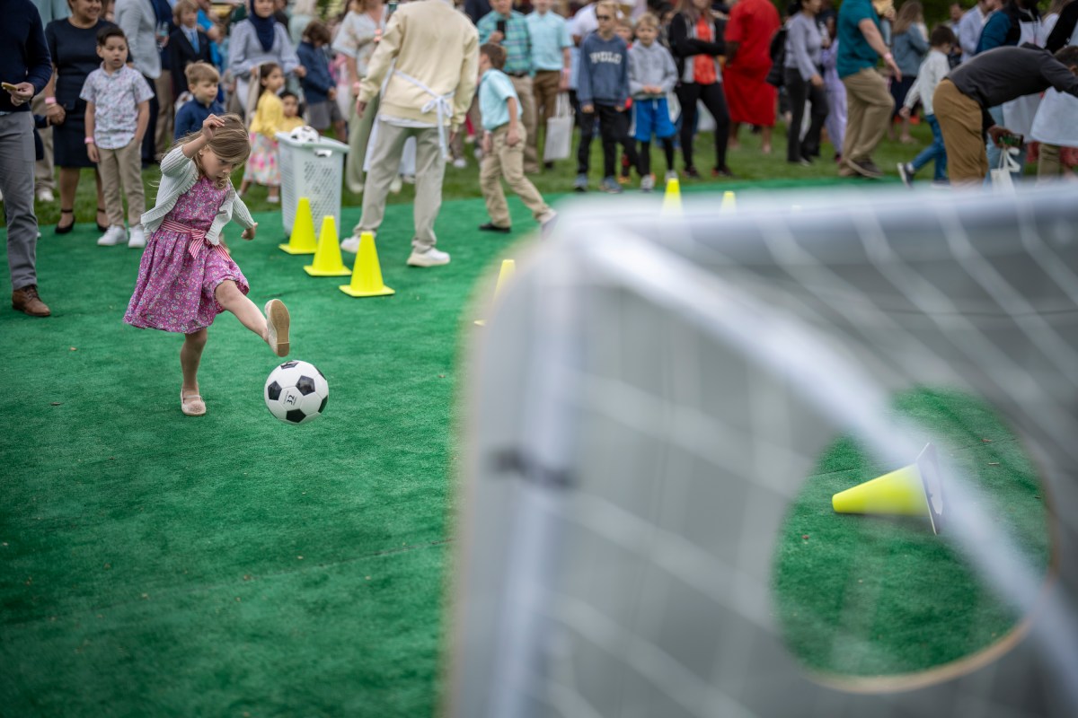 Guests participate in activities at the annual White House Easter Egg Roll, Monday, April 21, 2025, on the South Lawn of the White House.(Official White House Photo by Carlos Fyfe)