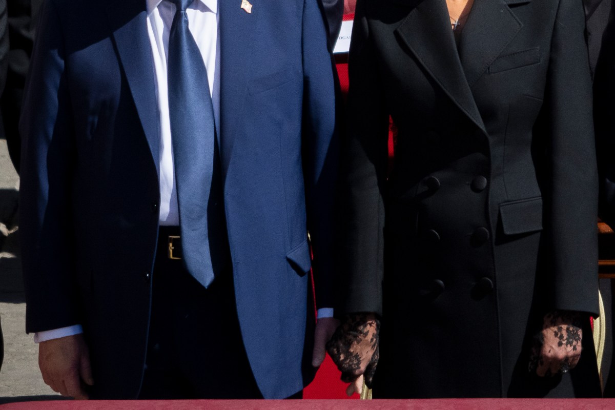 President Donald Trump and First Lady Melania Trump attend the funeral Mass for Pope Francis, Saturday, April 26, 2025, at St. Peter’s Basilica in Vatican City, Rome(Official White House Photo by Andrea Hanks)