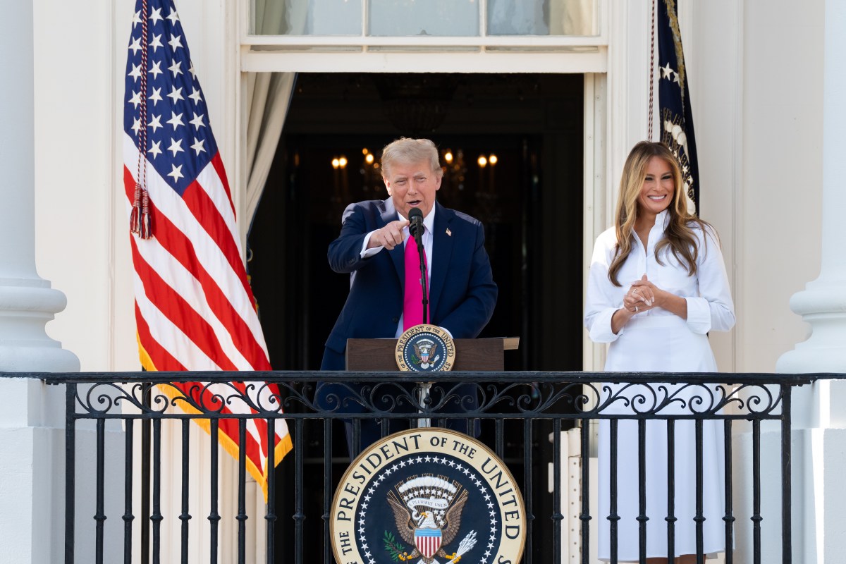 President Donald Trump delivers remarks before signing the One Big Beautiful Bill Act on the South Lawn of the White House, Friday, July 4, 2025, during the 4th of July picnic. (Official White House Photo by Andrea Hanks)