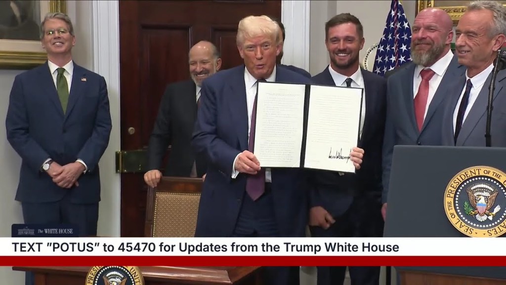 President Trump Signs an Executive Order, July 31, 2025