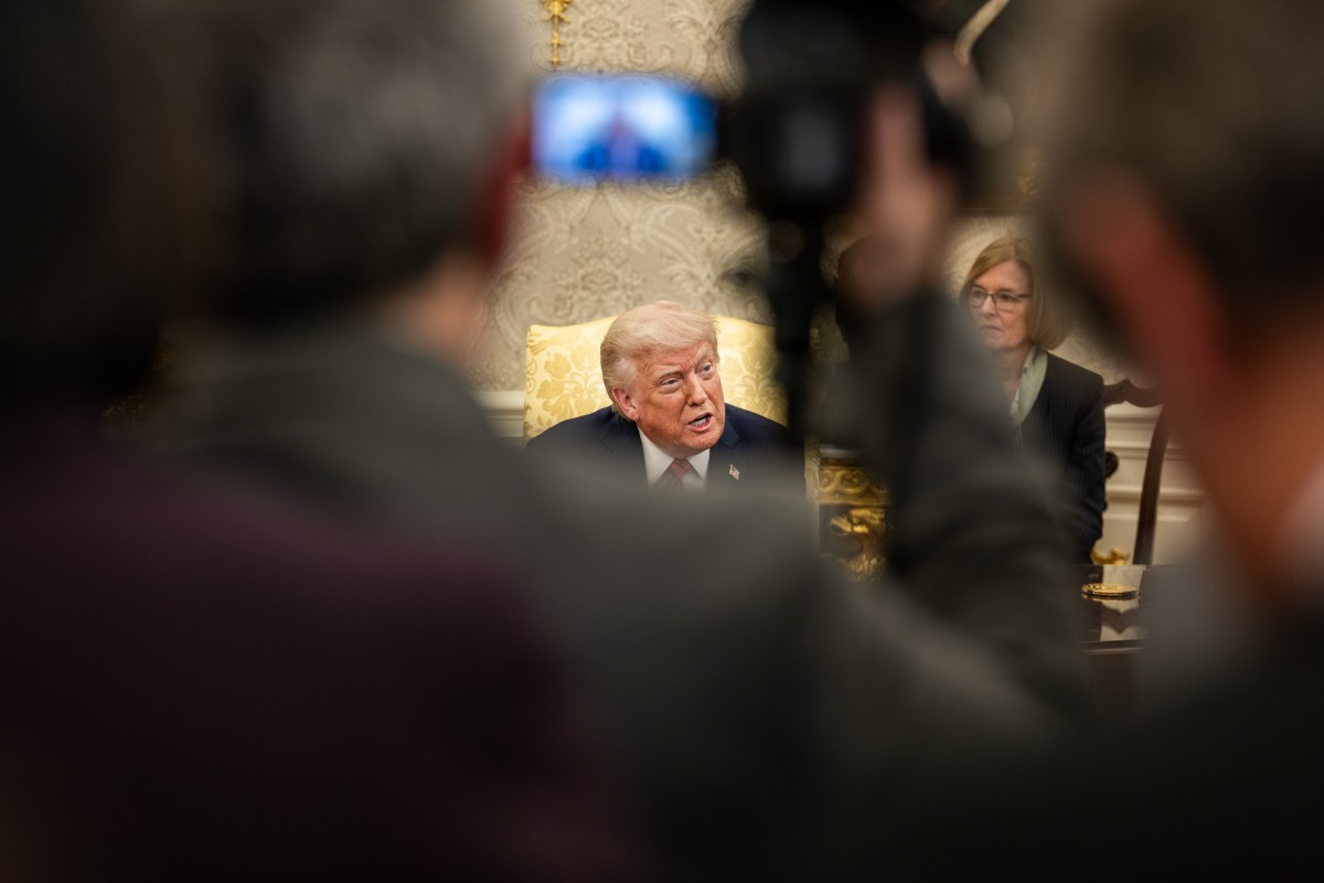 President Donald Trump holds a bilateral meeting with Prime Minister Giorgia Meloni of Italy, Thursday, April 17, 2025, in the Oval Office. (Official White House Photo by Daniel Torok)