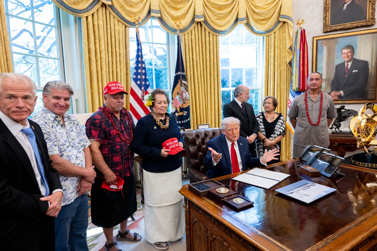 President Donald Trump signs Executive Orders, Thursday, April 17, 2025, in the Oval Office. (Official White House Photo by Molly Riley)