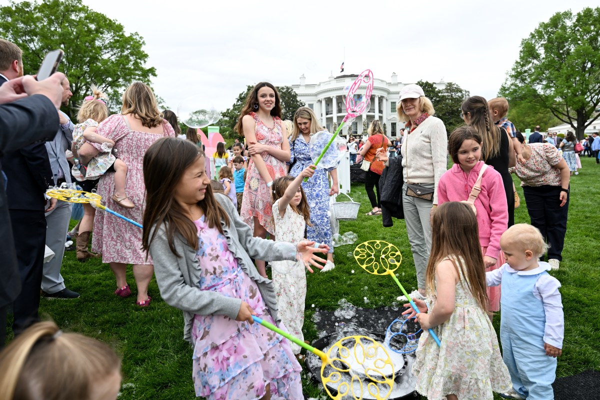 Guests participate in activities at the annual White House Easter Egg Roll, Monday, April 21, 2025, on the South Lawn of the White House. (Official White House Photo by Joyce N. Boghosian)