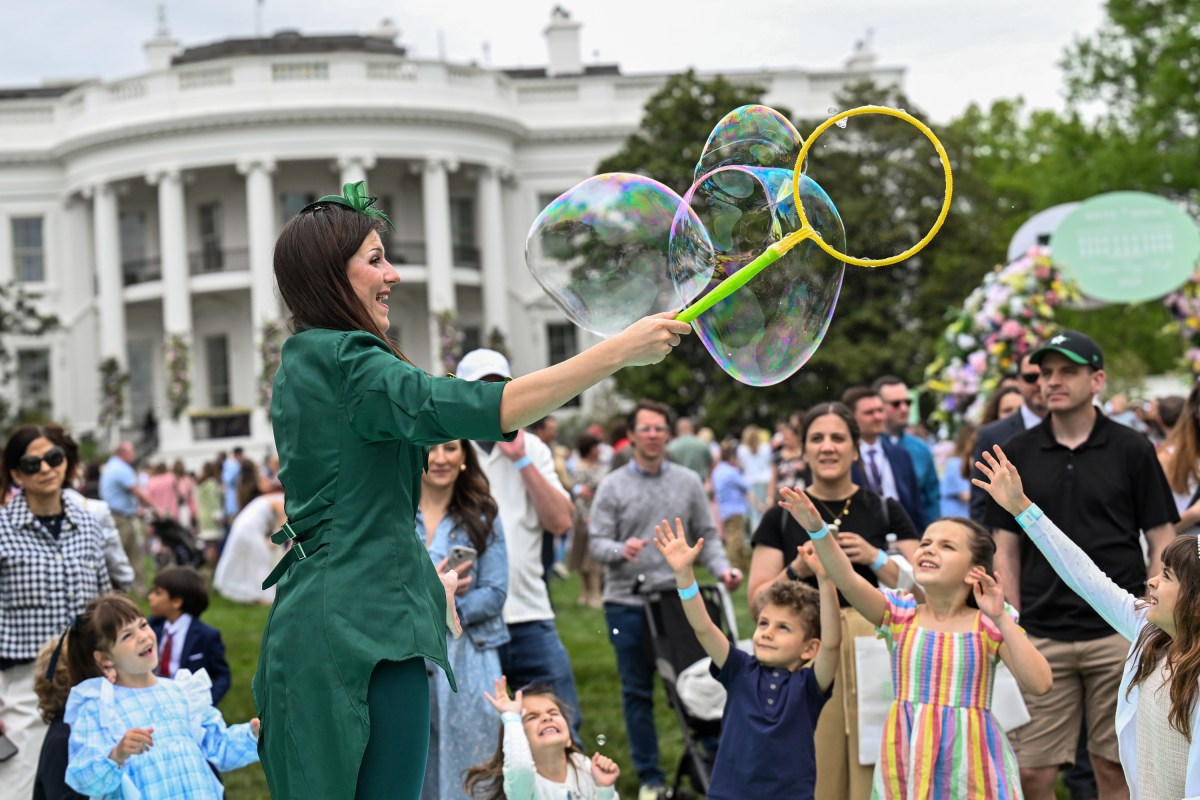 Guests participate in activities at the annual White House Easter Egg Roll, Monday, April 21, 2025, on the South Lawn of the White House. (Official White House Photo by Joyce N. Boghosian)