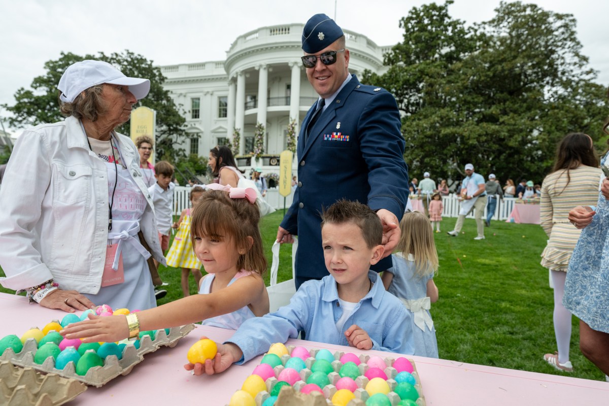 Guests participate in activities at the annual White House Easter Egg Roll, Monday, April 21, 2025, on the South Lawn of the White House. (Official White House Photo by Joyce N. Boghosian)