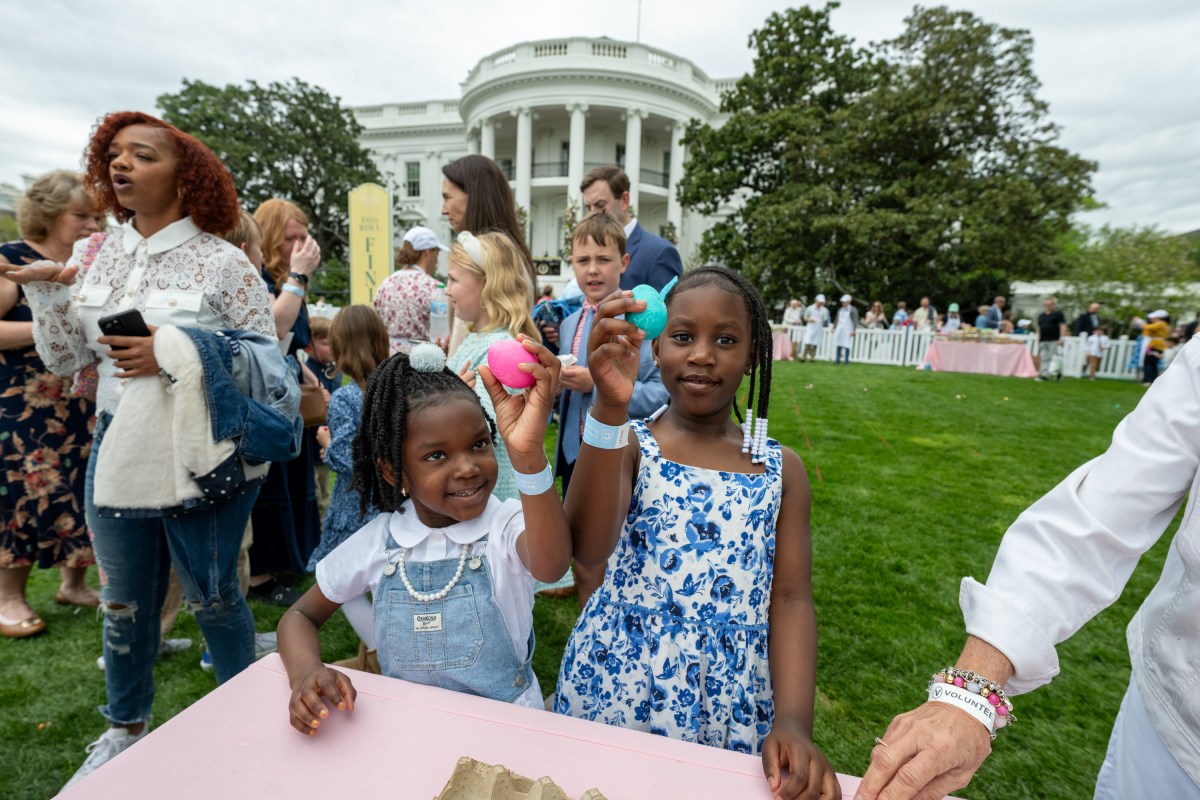 Guests participate in activities at the annual White House Easter Egg Roll, Monday, April 21, 2025, on the South Lawn of the White House. (Official White House Photo by Joyce N. Boghosian)