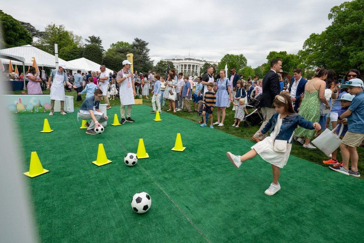 Guests participate in activities at the annual White House Easter Egg Roll, Monday, April 21, 2025, on the South Lawn of the White House. (Official White House Photo by Joyce N. Boghosian)