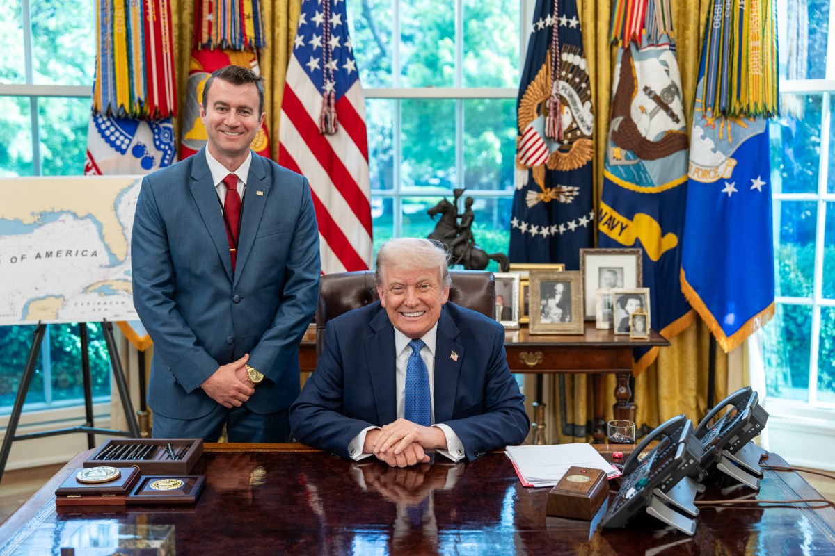 President Donald Trump signs Executive Orders in the Oval Office, Thursday, April 24, 2025. (Official White House Photo by Abe McNatt)
