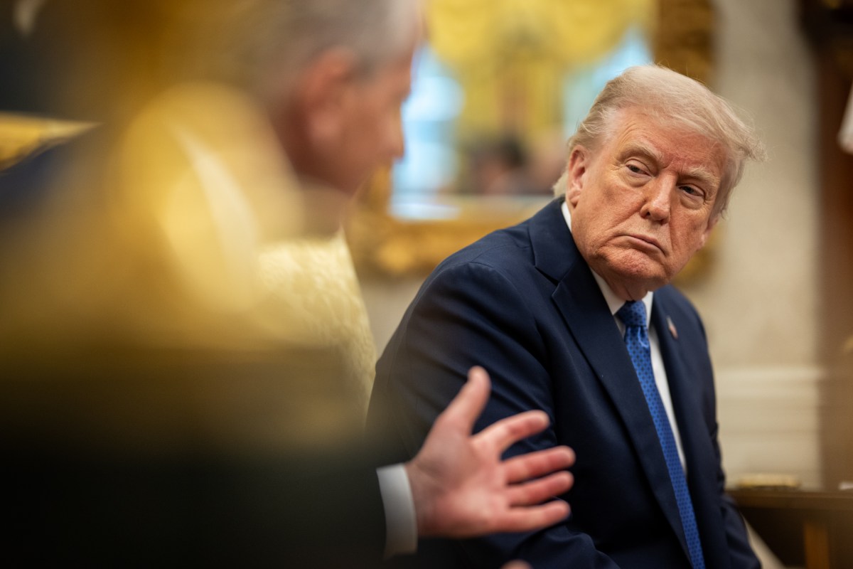 President Donald Trump hosts a bilateral meeting with Prime Minister Gahr Store of Norway, Thursday, April 24, 2025, in the Oval Office. (Official White House Photo by Daniel Torok)