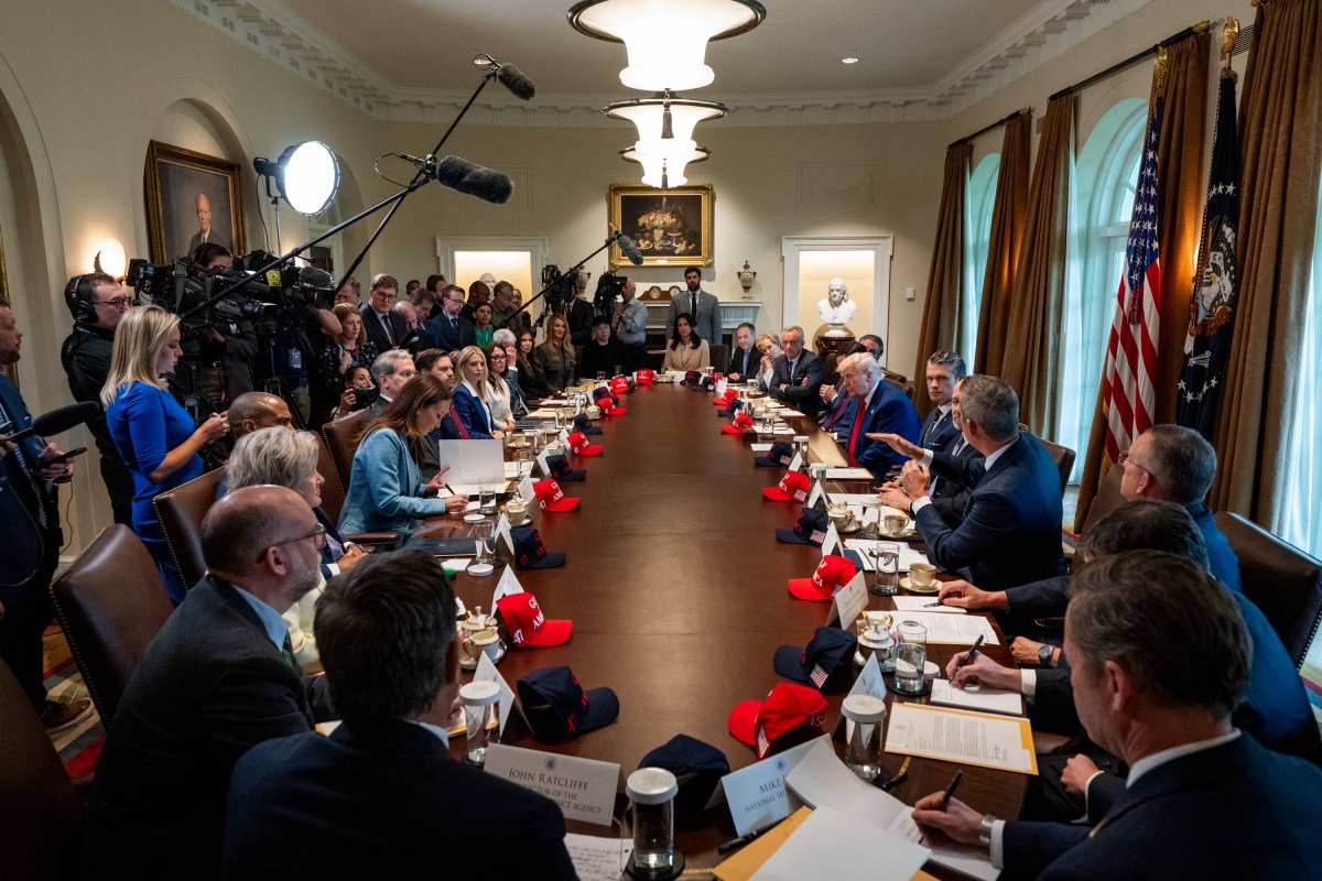 President Donald Trump holds a Cabinet meeting, Wednesday, April 30, 2025, in the Cabinet Room. (Official White House Photo by Molly Riley)