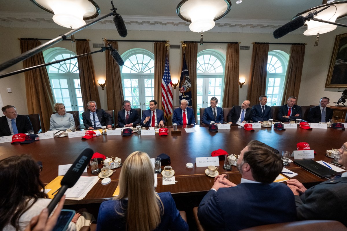 President Donald Trump holds a Cabinet meeting, Wednesday, April 30, 2025, in the Cabinet Room. (Official White House Photo by Molly Riley)