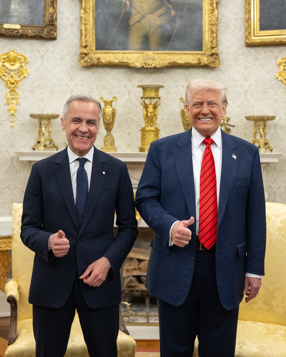 President Donald Trump meets with Canadian Prime Minister Mark Carney, Tuesday, May 6, 2025, in the Oval Office. (Official White House Photo by Daniel Torok)