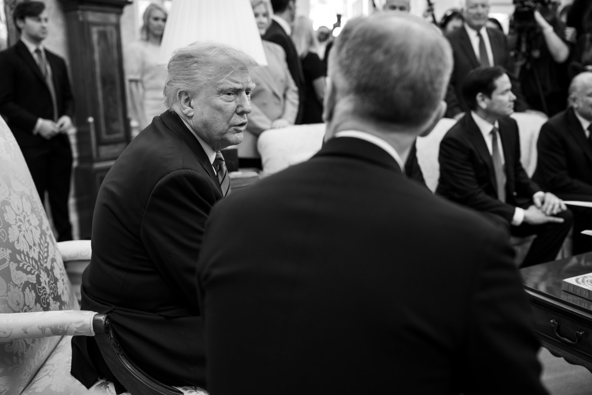 President Donald Trump meets with Canadian Prime Minister Mark Carney, Tuesday, May 6, 2025, in the Oval Office. (Official White House Photo by Daniel Torok)