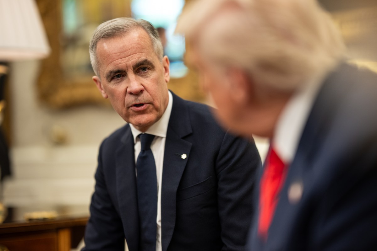 President Donald Trump meets with Canadian Prime Minister Mark Carney, Tuesday, May 6, 2025, in the Oval Office. (Official White House Photo by Daniel Torok)