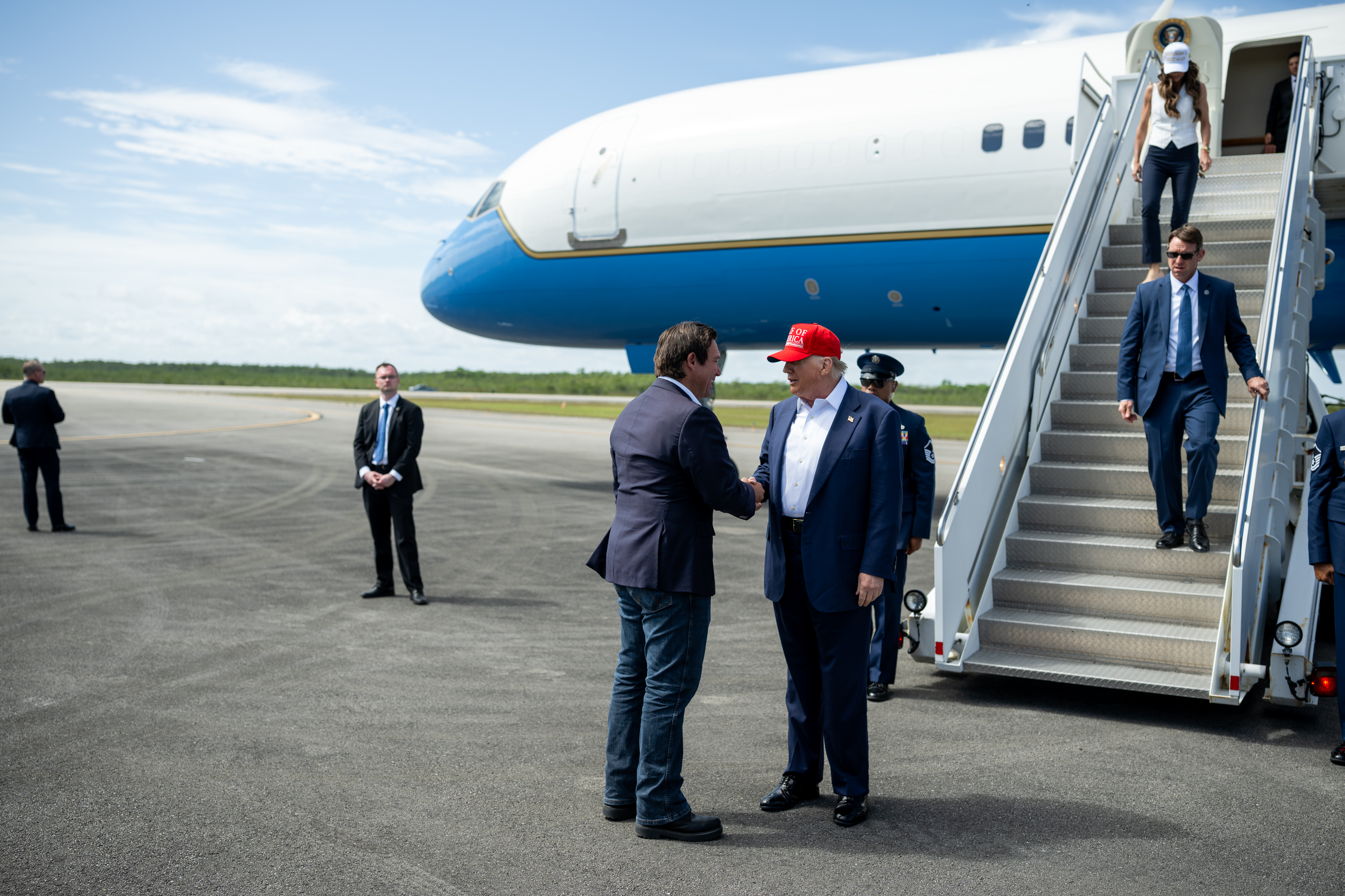 President Trump Participates in a Guided Walking Tour of Alligator