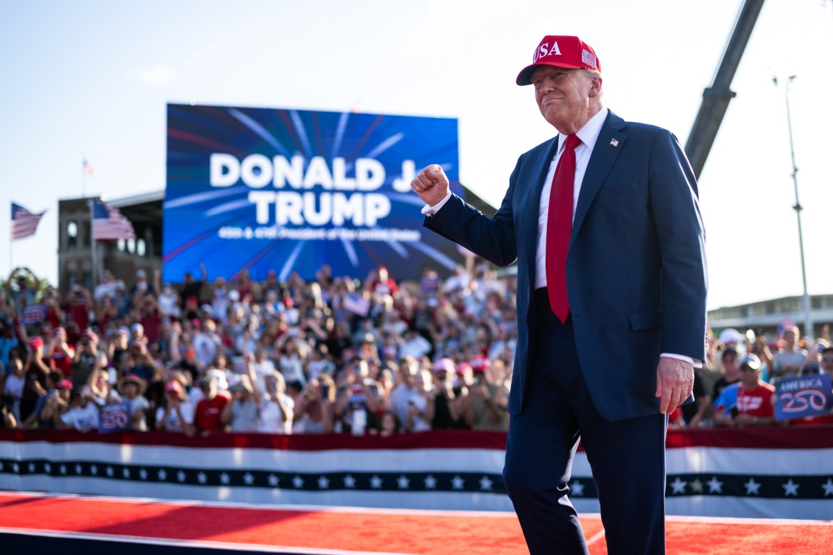 President Donald Trump arrives to the Salute to America Celebration, Thursday, July 3, 2025, at the Iowa State Fairgrounds in Des Moines, Iowa. (Official White House Photo by Daniel Torok)