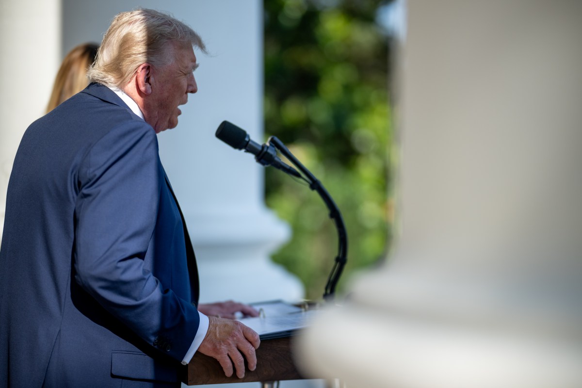 President Donald Trump delivers remarks before signing the One Big Beautiful Bill Act on the South Lawn of the White House, Friday, July 4, 2025, during the 4th of July picnic. (Official White House Photo by Daniel Torok)