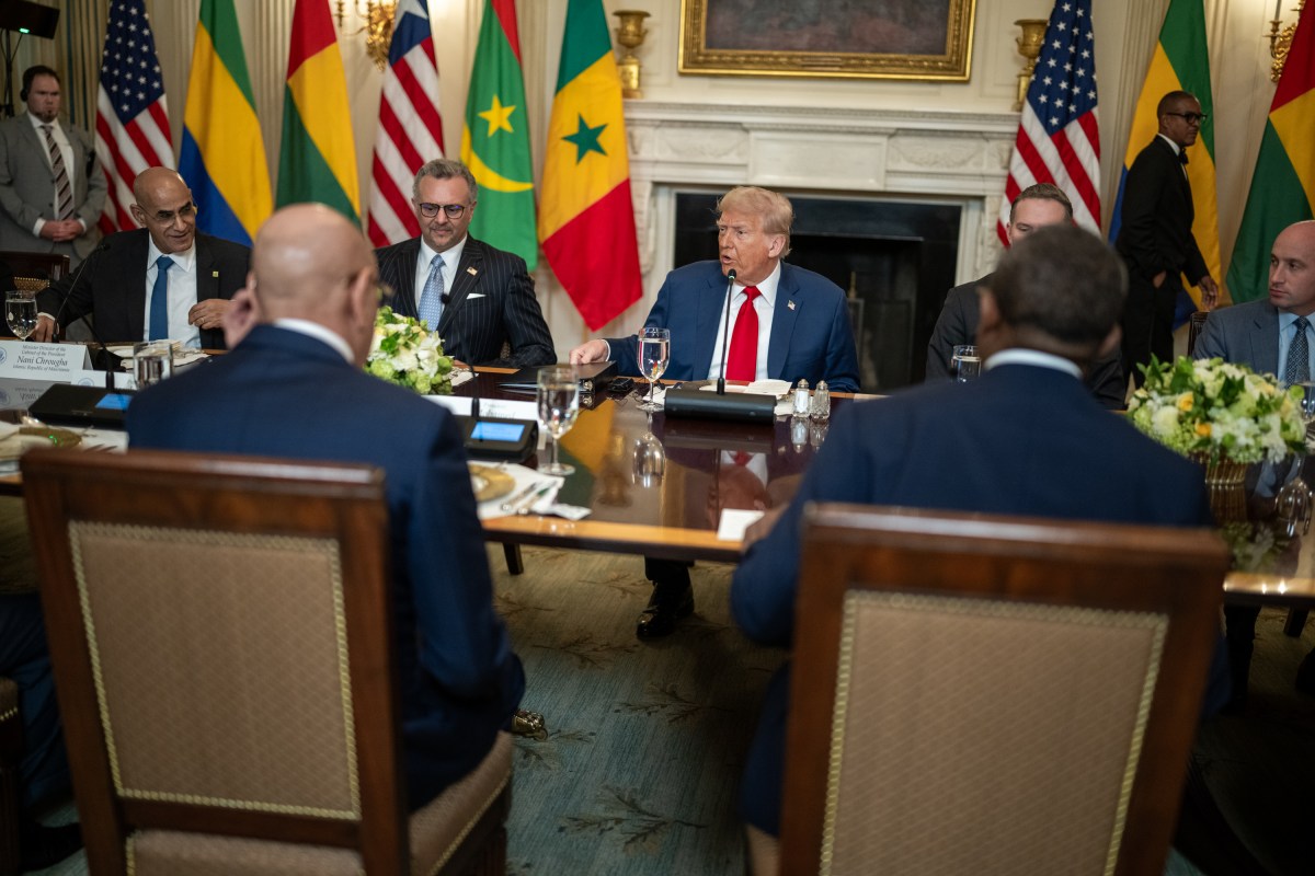President Donald Trump hosts a multilateral luncheon with African leaders, Wednesday, July 9, 2025, in the State Dining Room. (Official White House Photo by Daniel Torok)