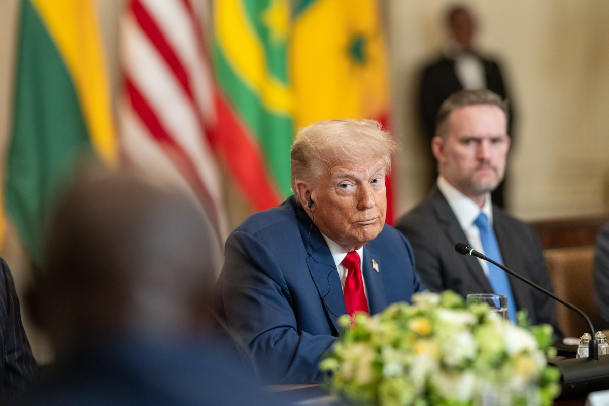 President Donald Trump hosts a multilateral luncheon with African leaders, Wednesday, July 9, 2025, in the State Dining Room. (Official White House Photo by Daniel Torok)