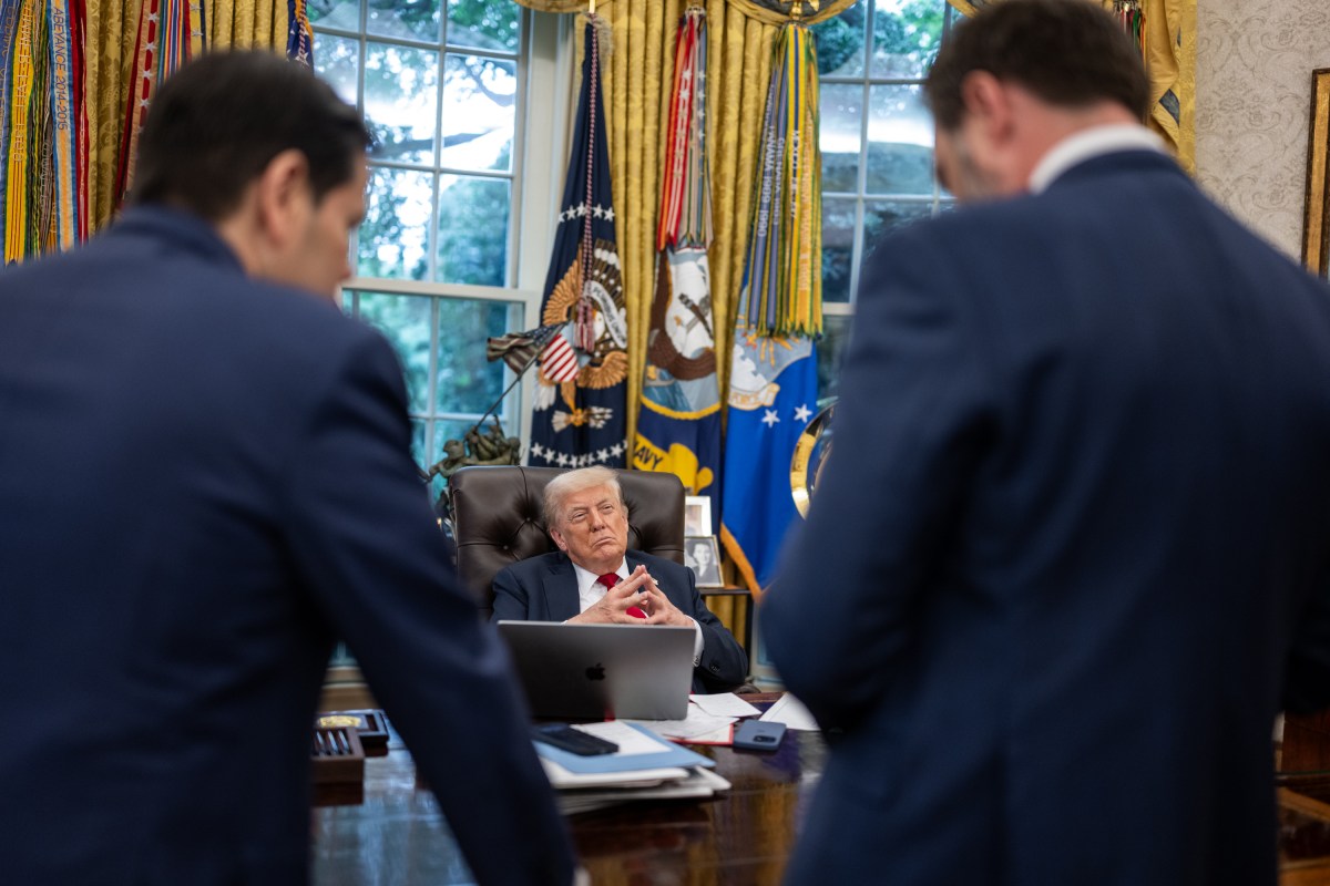 President Donald Trump meets with NATO Secretary Mark Rutte, Monday, July 14, 2025, in the Oval Office. (Official White House Photo by Daniel Torok)