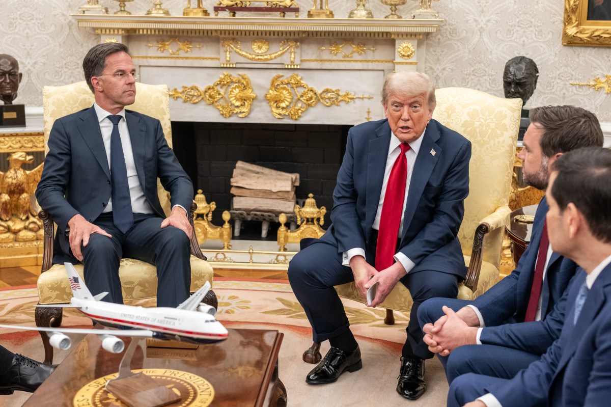 President Donald Trump meets with NATO Secretary Mark Rutte, Monday, July 14, 2025, in the Oval Office. (Official White House Photo by Joyce N. Boghosian)