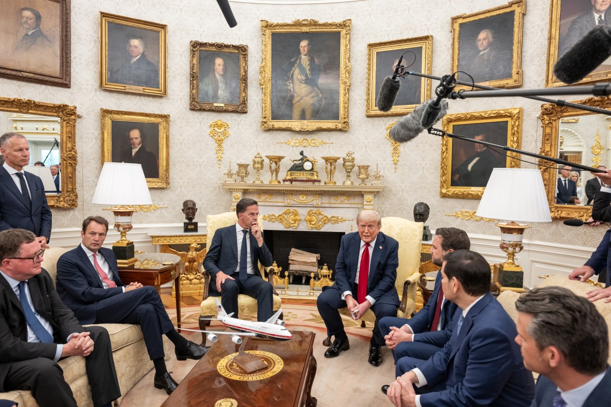 President Donald Trump meets with NATO Secretary Mark Rutte, Monday, July 14, 2025, in the Oval Office. (Official White House Photo by Joyce N. Boghosian)