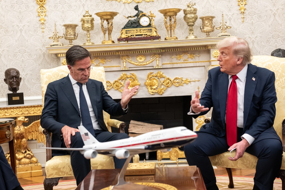 President Donald Trump meets with NATO Secretary Mark Rutte, Monday, July 14, 2025, in the Oval Office. (Official White House Photo by Joyce N. Boghosian)
