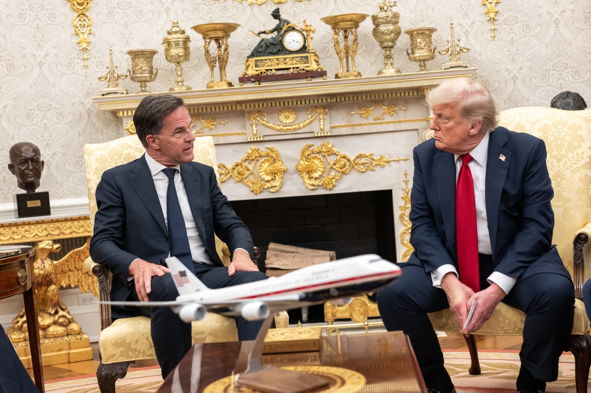 President Donald Trump meets with NATO Secretary Mark Rutte, Monday, July 14, 2025, in the Oval Office. (Official White House Photo by Joyce N. Boghosian)