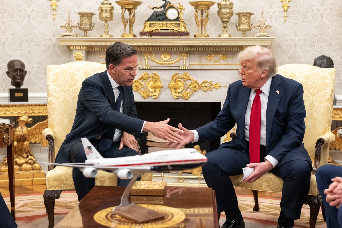 President Donald Trump meets with NATO Secretary Mark Rutte, Monday, July 14, 2025, in the Oval Office. (Official White House Photo by Joyce N. Boghosian)